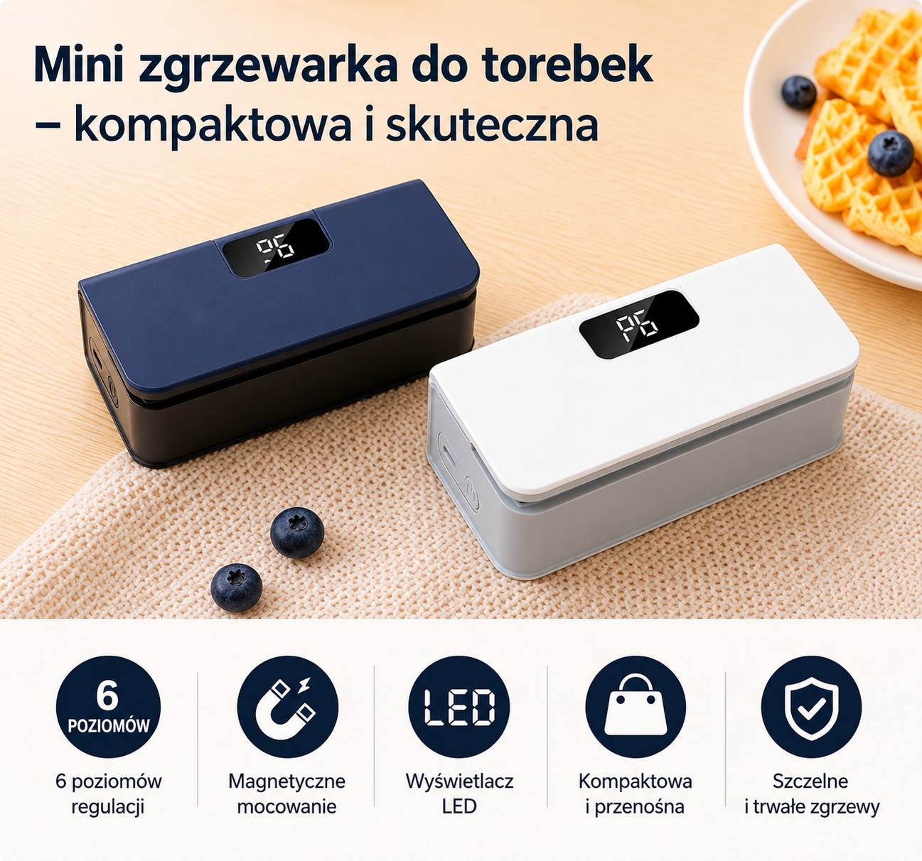 Biały i niebieski