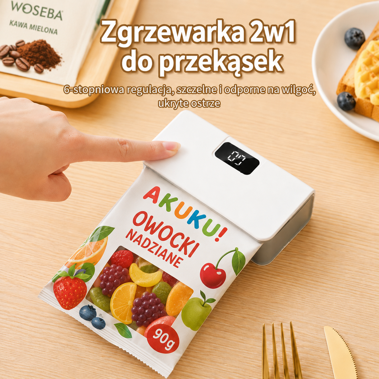 ZGRZEWKA™ — mini zgrzewarka 2w1 do przekąsek i ponownego zamykania opakowań